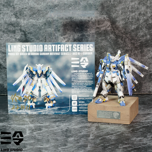 [Pre-Order] [Make to Order] Ling Studio &amp; Bandai Gundam Artifact Pre-Painted &amp; Pre-Assembled Model Kit RX-93-ν2 Hi-ν Gundam