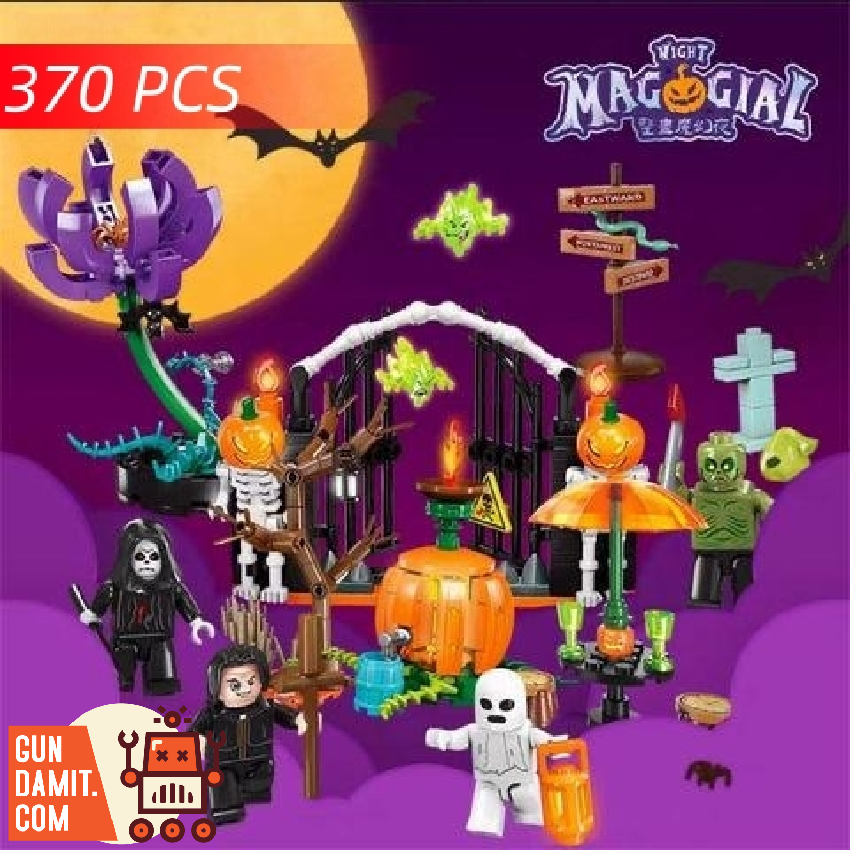 Sembo Block 605001-605008 Tricky Magic Night Set of 8 Halloween