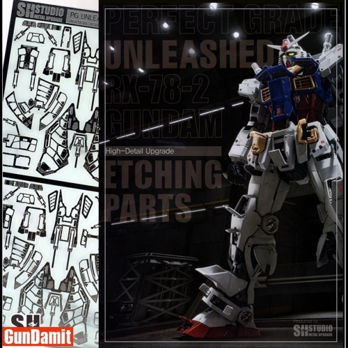 SH Studio Etching Upgrade Kit for Bandai PG RX-78-2 Gundam