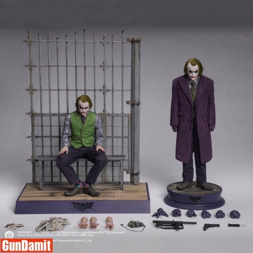 [Pre-Order] Inart 1/6 DC Licensed The Dark Knight Joker Rooted Hair Deluxe Version Set of 2