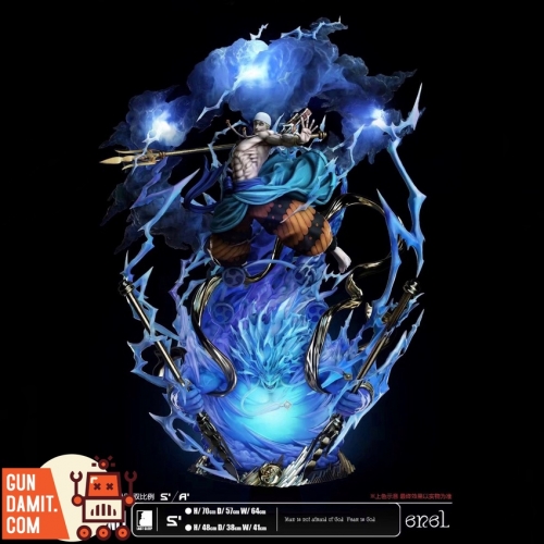 [Pre-Order] Last Sleep Studios One Piece Thunder God Enel w/ LED Statue Class S- Version