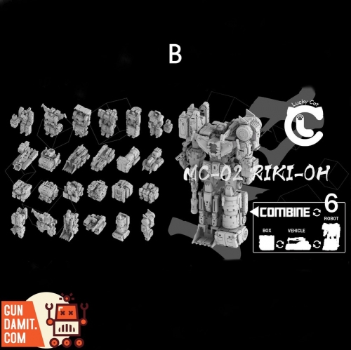 [Pre-Order] Lucky Cat Micro Cosmos MC-02 Riki-Oh Devastator Set B