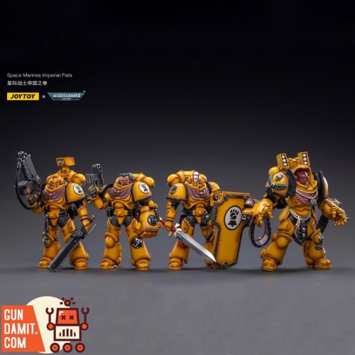 [Pre-Order] JoyToy Source 1/18 Warhammer 40K Imperial Fists Intercessors Squad Set of 4