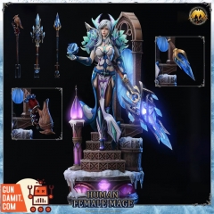 [Pre-Order] Faith Art 1/4 World of Warcraft Human Female Mage in Frostfire Regalia Raid Set Statue w/ LED