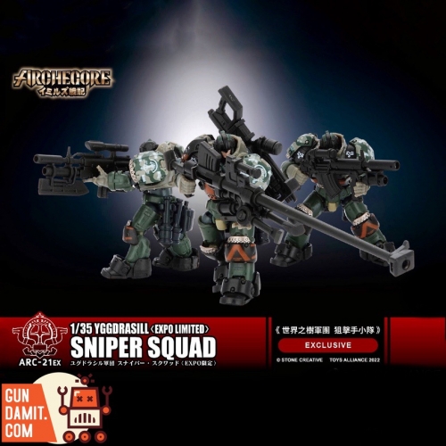 [Incoming] Toys Alliance 1/35 ARC-21EX Yggdrasill Sniper Squad Set of 3 Expo Limited Version
