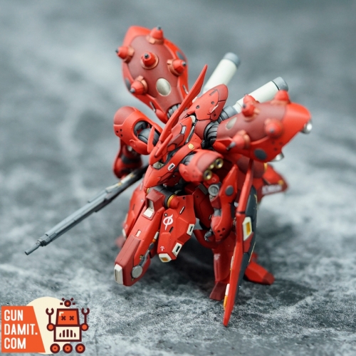 [Make to Order] Ling Studio & Bandai Gundam Artifact Pre-Painted & Pre-Assembled Model Kit MSN-04 II Nightingale w/ Fluorescent Paint