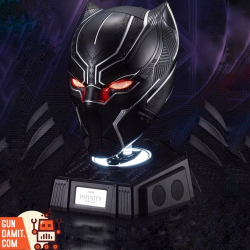 [Pre-Order] Killerbody 1/1 KB20095 Official Licensed Collectible Black Panther Wearable Helmet w/ Eye Lights Touch Control & Helmet Base w/ Bluetooth