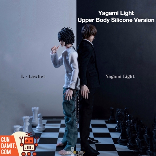 [Pre-Order] GameToys 1/6 GT-007 Death Note L Lawliet & GT-008UP Death Note Yagami Light Upper Body Silicone Version Set of 2