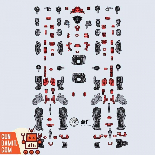 [Pre-Order] Point Factory Studio 1/100 Alloy Upgrade Kit for MG MBF-P02 Gundam Astray Red Frame