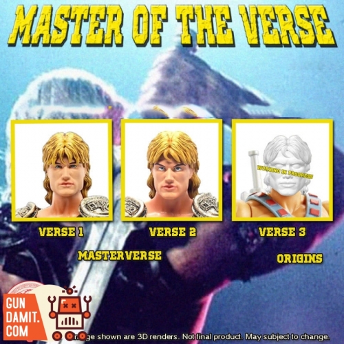 Ramen Toy Master of the Verse Changeable Heads Set of 3