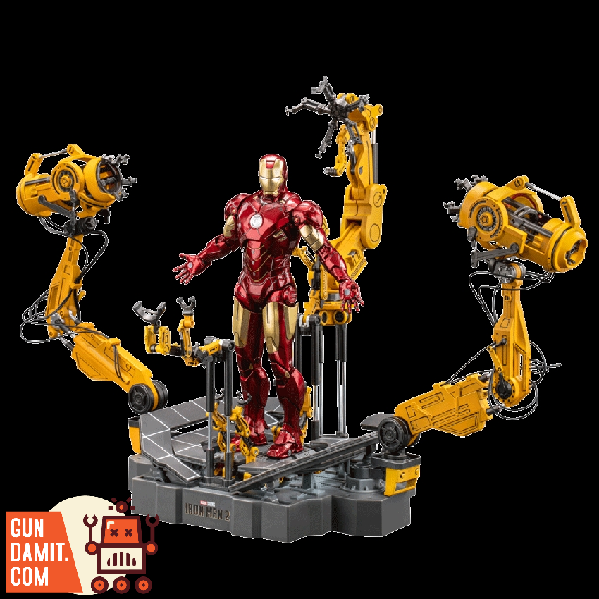 ZT Toys 1/10 Iron Man Mark 4 w/ Suit-Up Gantry Action Figure Set