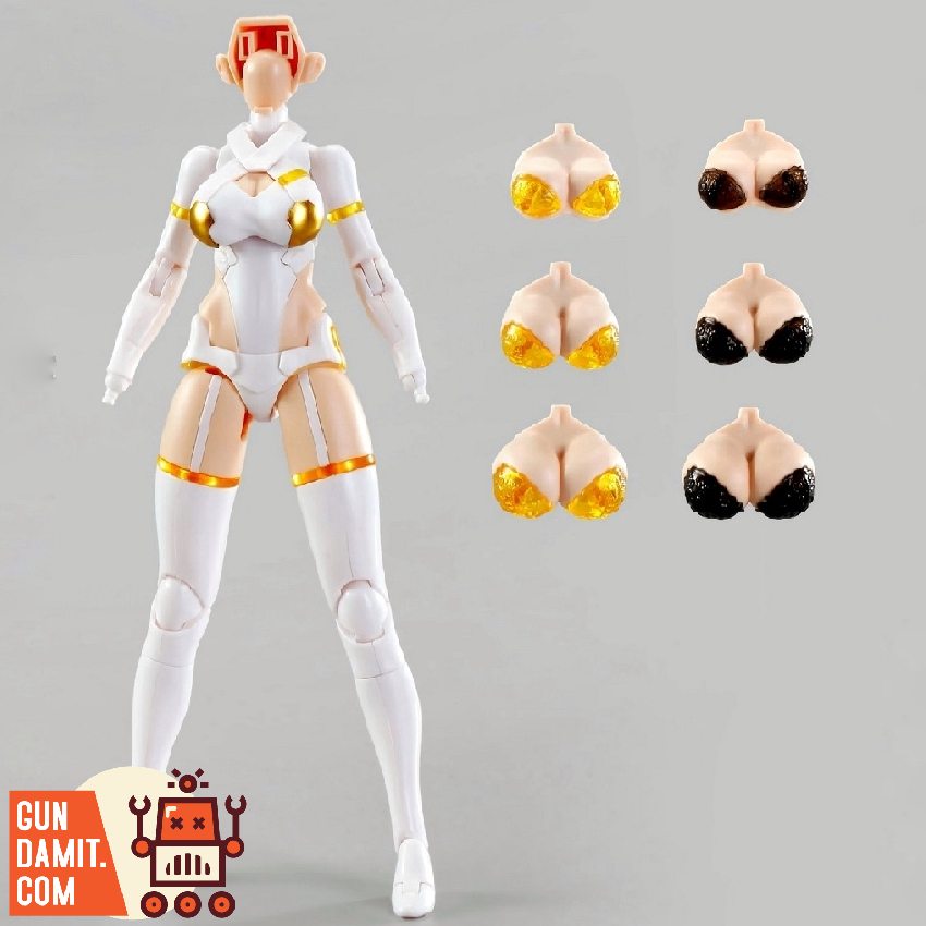 D House 1/12 Plain Figure Model Kit for Mecha Girl White Skin Version