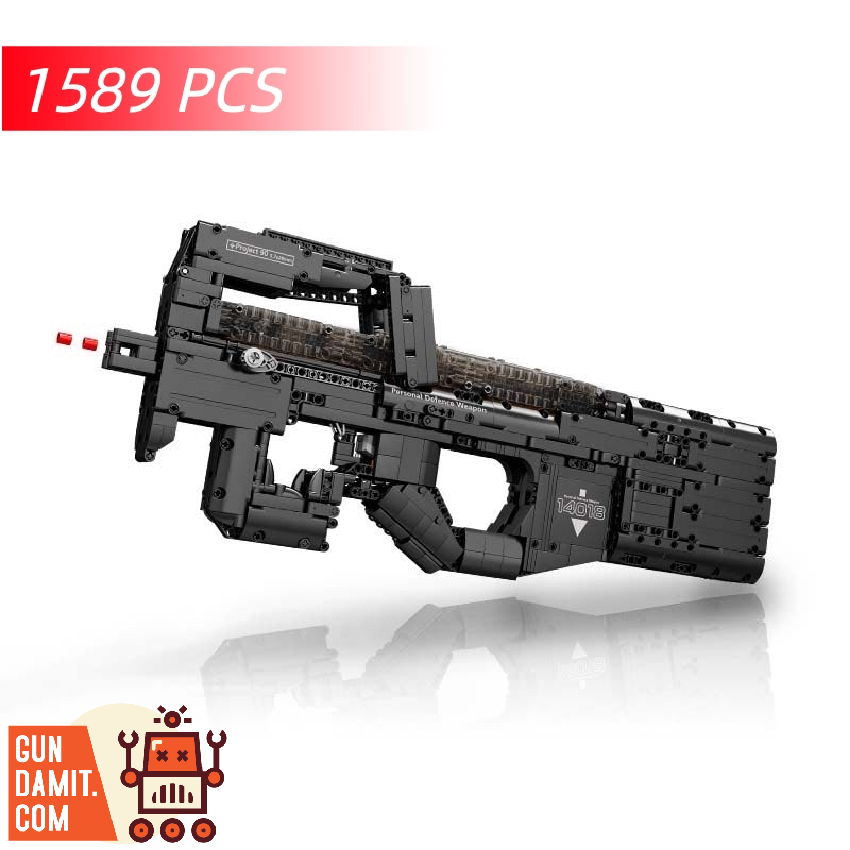 [Coming Soon] Mould King 14018 P90 Submachine Toy Gun w/ PF Parts