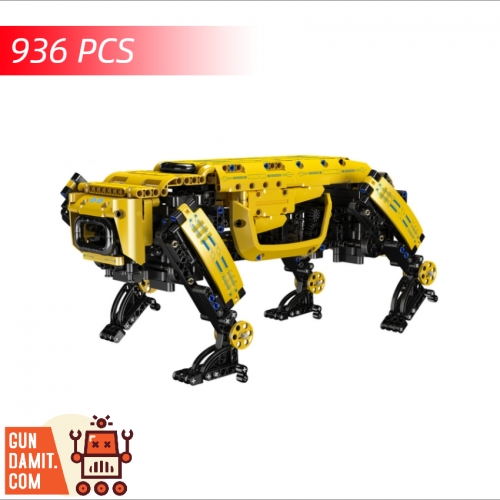 Mould King 15066S Robot Dog Yellow Version w/ PF Parts