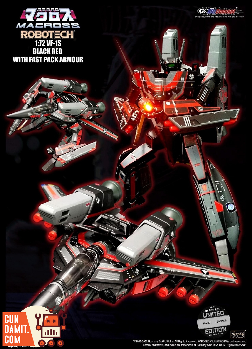 [Coming Soon] Kitzconcept 1/72 Macross VF-1S Dark Red Version w/ Fast Pack  Armor Limited Edition