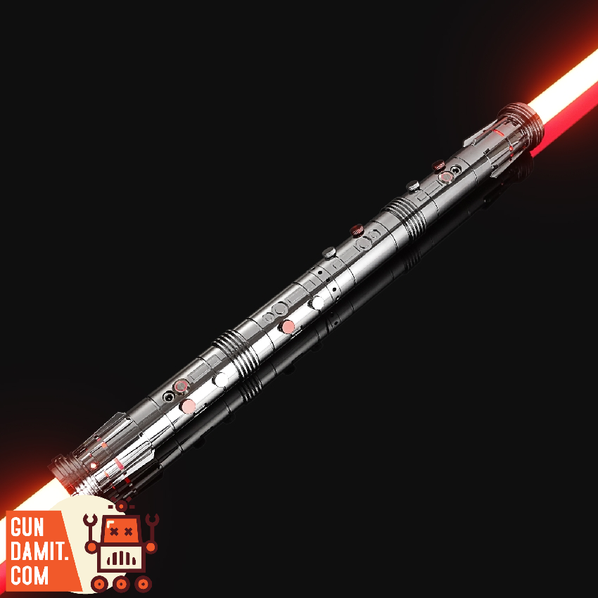 [Coming Soon] DamienSaber N0021 Aluminium Double Blades Dueling Light Saber Silver Version