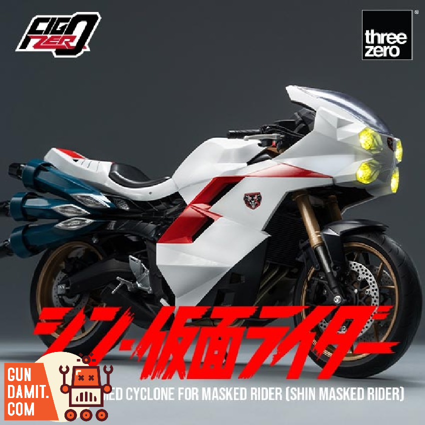 Threezero 1/6 FigZero Shin Masked Rider Transformed Cyclone for Masked Rider