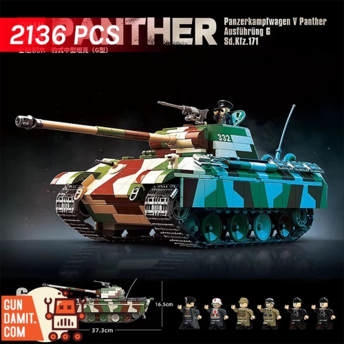 [Coming Soon] Quanguan 100252 Panzerkampfwagen V Panther Ausf.G Building Blocks