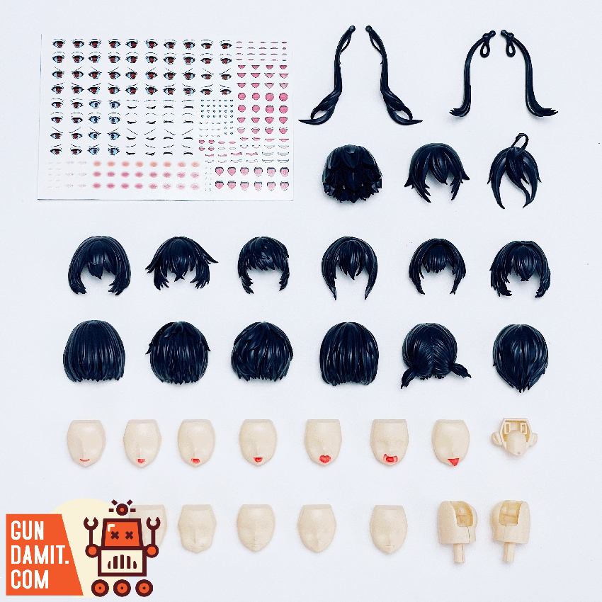 [Pre-Order] Fengyu Model 1/12 Facial Hair Upgrade Kit for Mache Girl Black Version