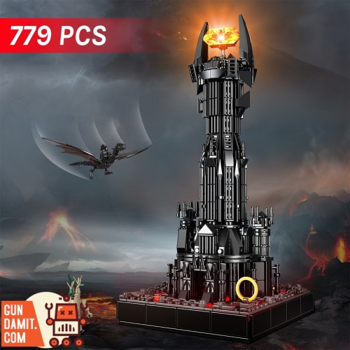 BuildMoc F-C9643 The Lord of the Rings Dark Tower w/ Lights