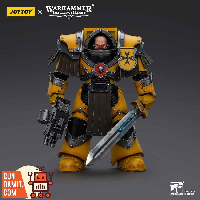[Pre-Order] JoyToy Source 1/18 Warhammer 40K Imperial Fists Legion Cataphractii Terminator Squad Legion Cataphractii Sergeant w/ Power Sword