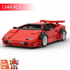[Coming Soon] BuildMoc 57779 Lamborghini Countach LP5000 QV Red Version