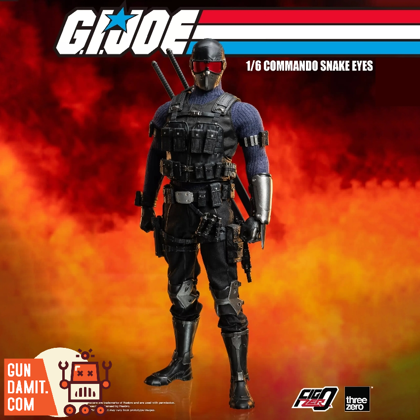 [Pre-Order] Threezero G.I. Joe FigZero 1/6 Commando Snake Eyes