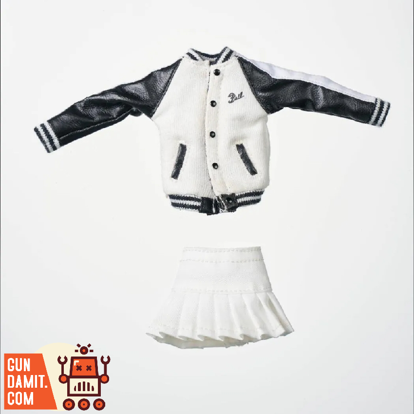 [Pre-Order] HASUKI 1/12 CS014A Baseball Jersey & Mini Skirt Set Black Version
