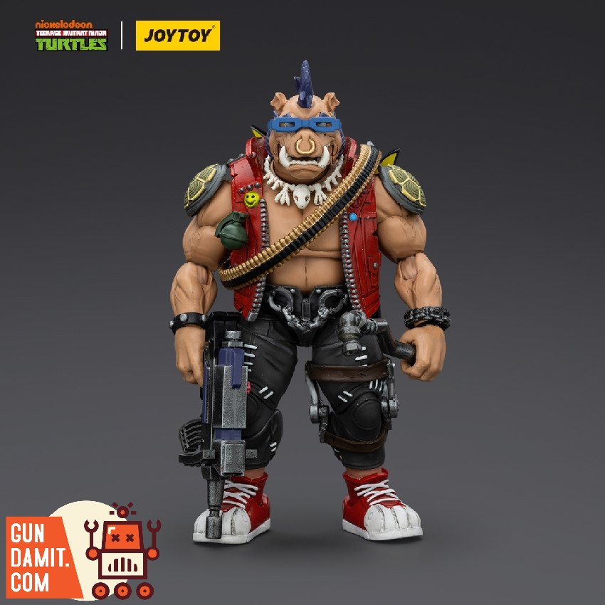 JoyToy 2体セット TMNT ビーバップ ロックステディ 新品 JOYTOY 1/18 TMNT Beebop & Rocksteady Set of 2 Action Figure Toy