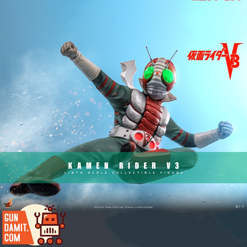 HotToys 1/6 TMS162B Kamen Rider V3 Shiro Kazami Special Ed